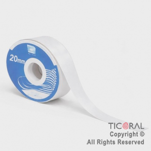 CINTA LISA 20 MM X 25 MTS BLANCO